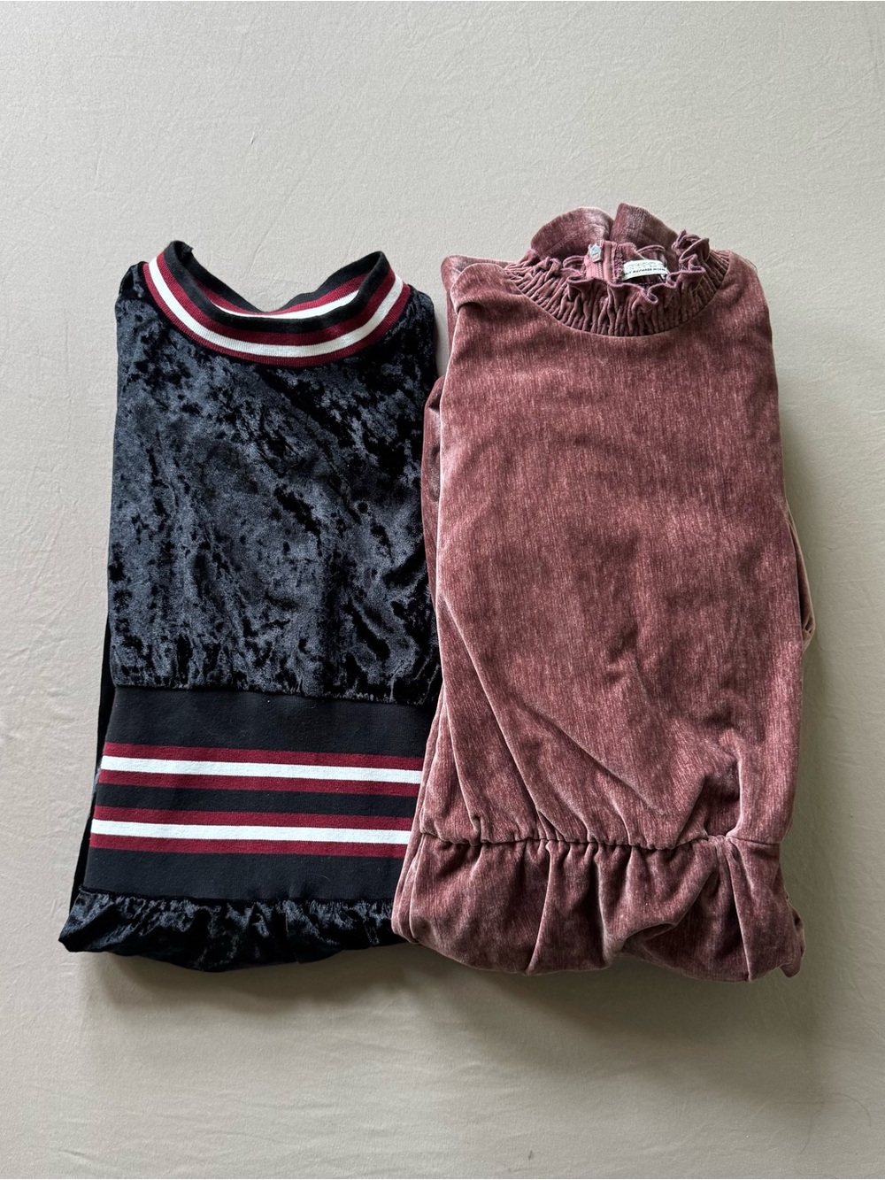 Girls Modest Velvet Dress Bundle